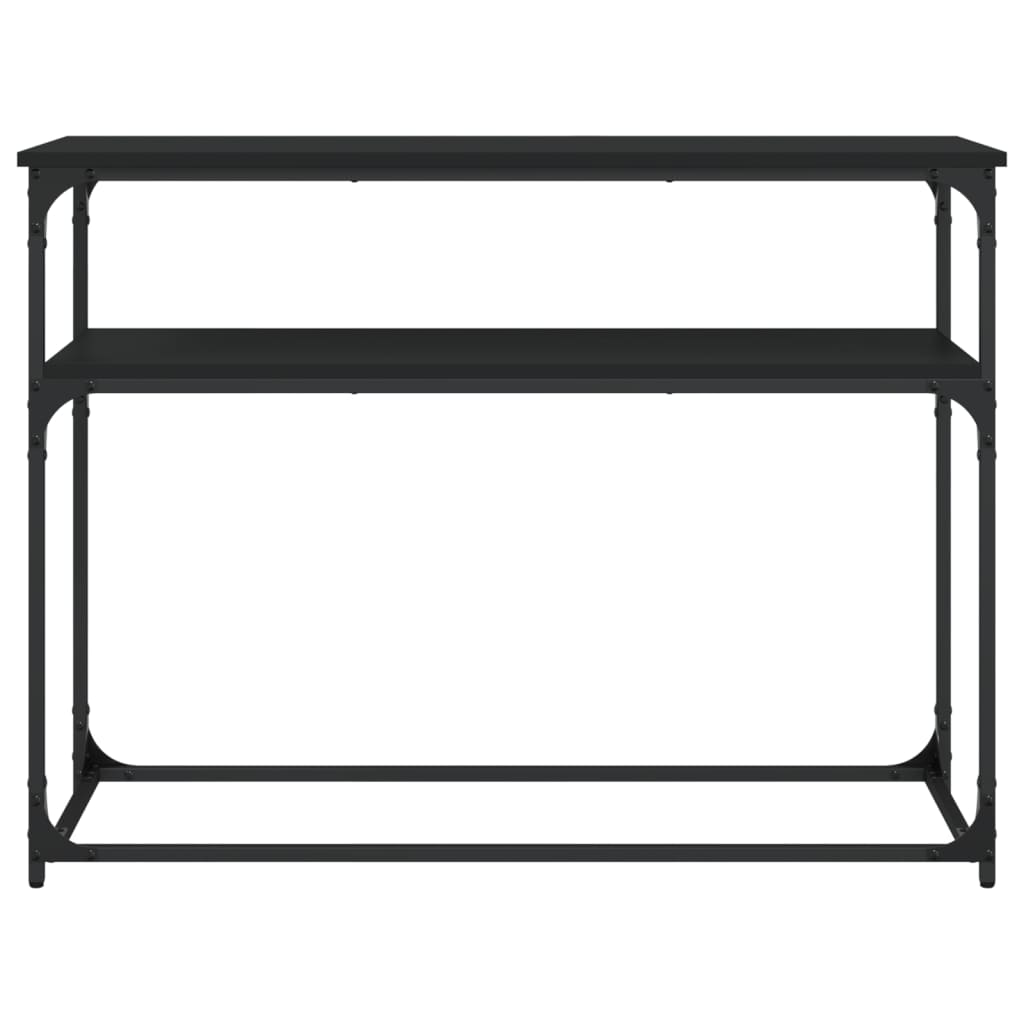 vidaXL Console Table Black 100x35.5x75 cm Engineered Wood