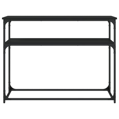 vidaXL Console Table Black 100x35.5x75 cm Engineered Wood