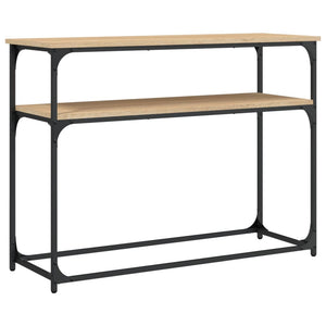 vidaXL Console Table Sonoma Oak 100x35.5x75 cm Engineered Wood