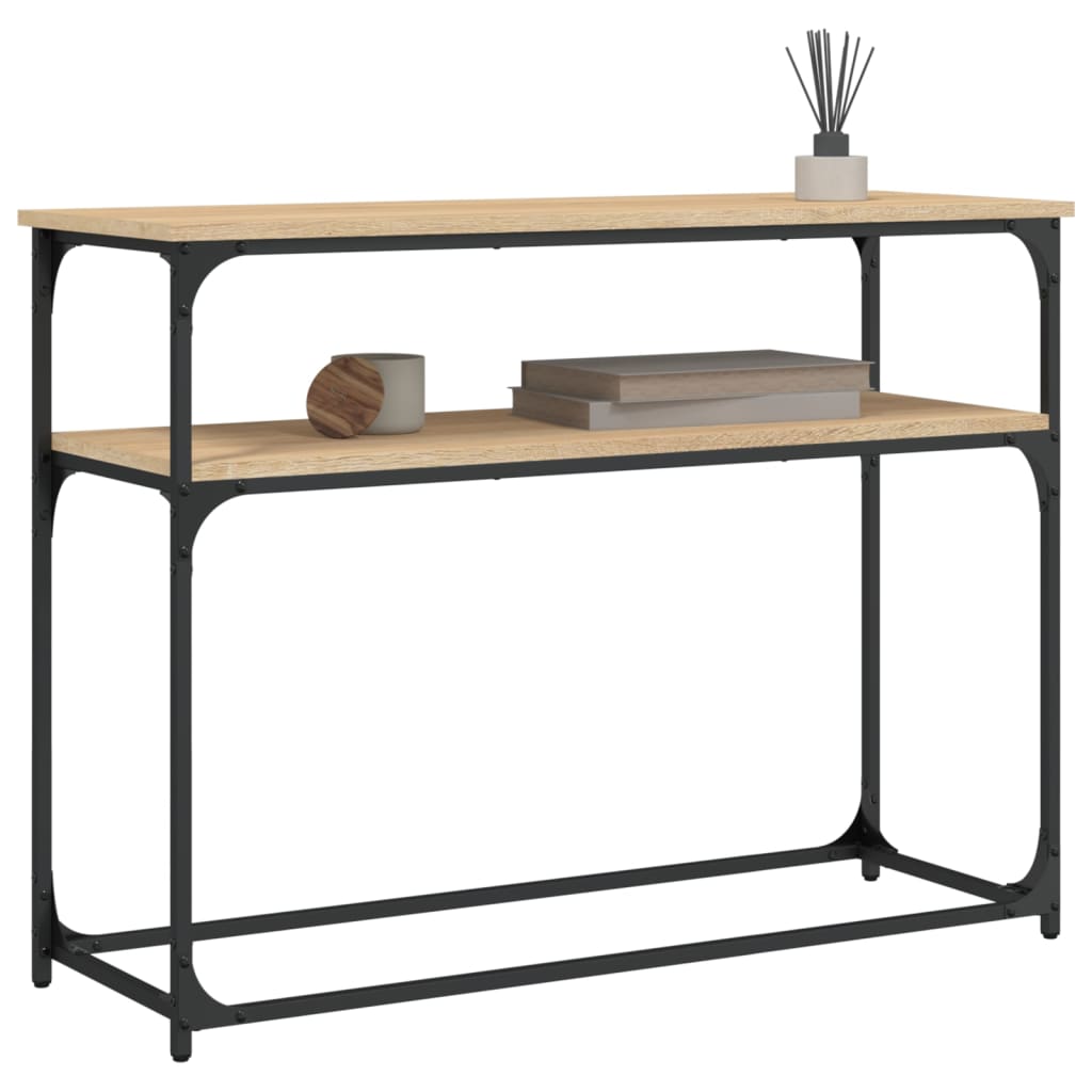 vidaXL Console Table Sonoma Oak 100x35.5x75 cm Engineered Wood