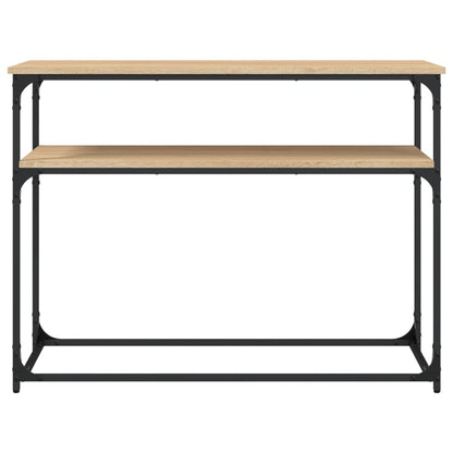 vidaXL Console Table Sonoma Oak 100x35.5x75 cm Engineered Wood