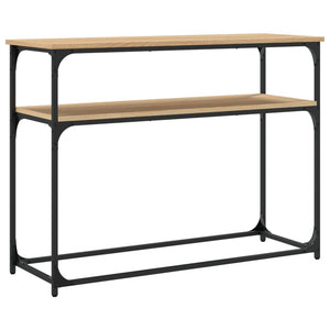 vidaXL Console Table Sonoma Oak 100x35.5x75 cm Engineered Wood