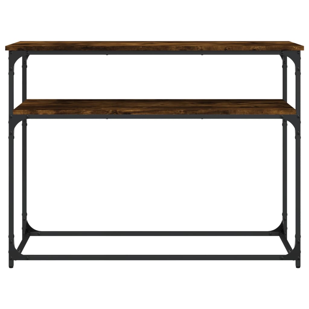 vidaXL Console Table Smoked Oak 100x35.5x75 cm Engineered Wood