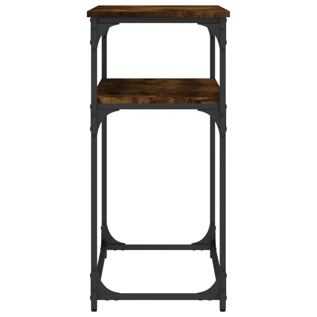 vidaXL Console Table Smoked Oak 100x35.5x75 cm Engineered Wood