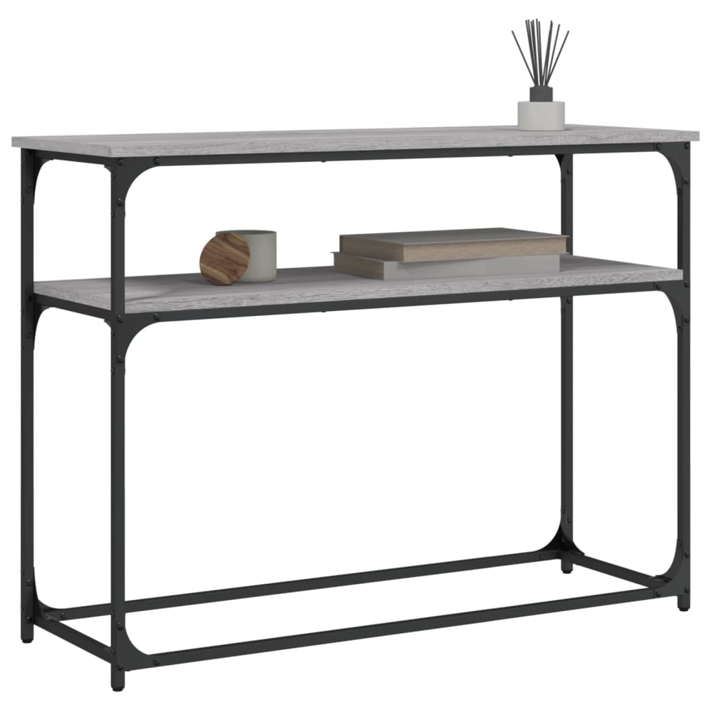 vidaXL Console Table Grey Sonoma 100x35.5x75 cm Engineered Wood