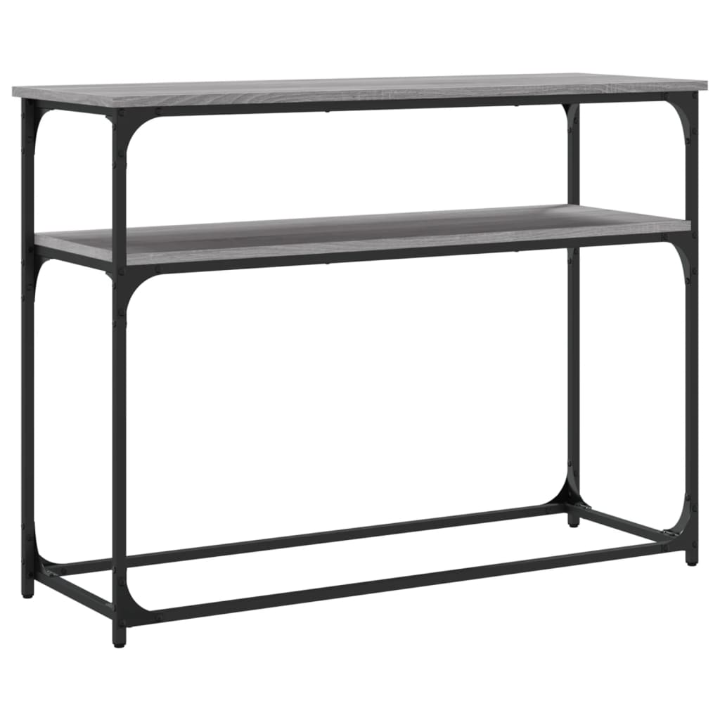 vidaXL Console Table Grey Sonoma 100x35.5x75 cm Engineered Wood