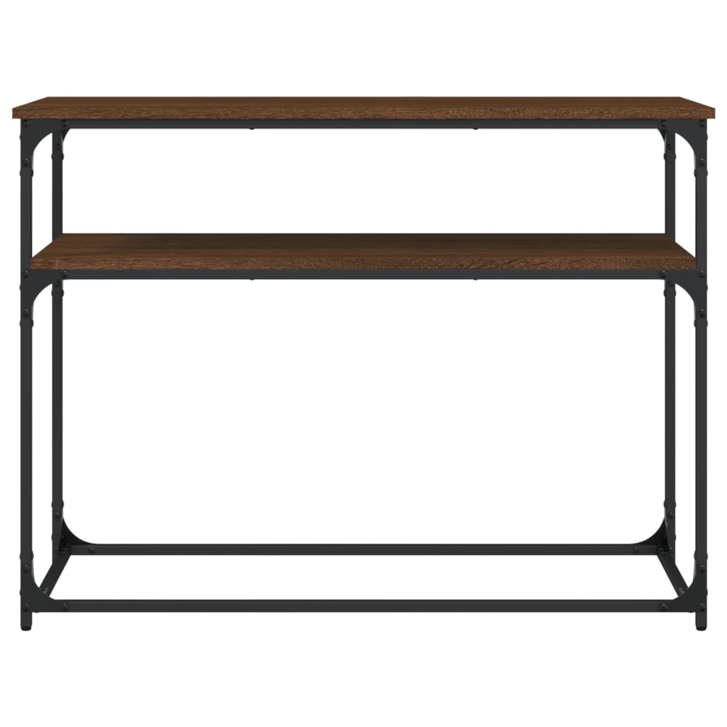 vidaXL Console Table Brown Oak 100x35.5x75 cm Engineered Wood