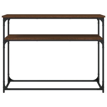 vidaXL Console Table Brown Oak 100x35.5x75 cm Engineered Wood