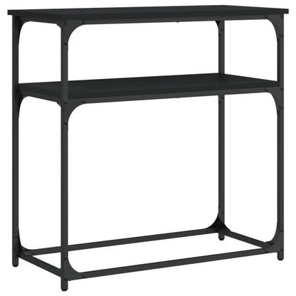 vidaXL Console Table Black 75x35.5x75 cm Engineered Wood