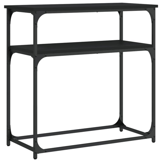 vidaXL Console Table Black 75x35.5x75 cm Engineered Wood