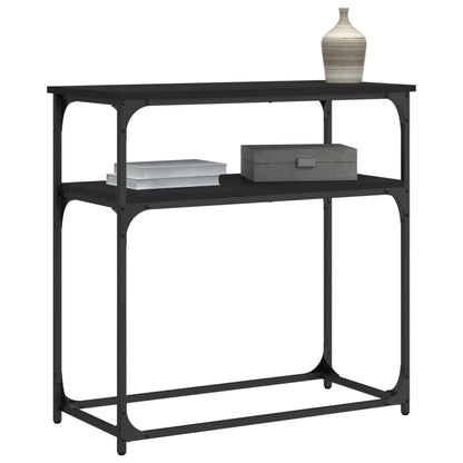 vidaXL Console Table Black 75x35.5x75 cm Engineered Wood