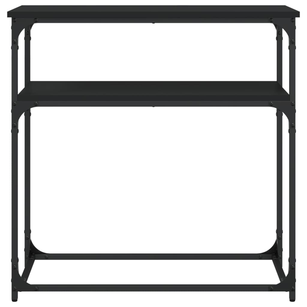 vidaXL Console Table Black 75x35.5x75 cm Engineered Wood
