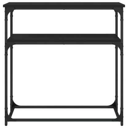 vidaXL Console Table Black 75x35.5x75 cm Engineered Wood