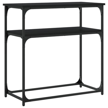 vidaXL Console Table Black 75x35.5x75 cm Engineered Wood