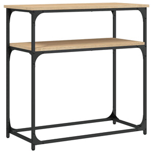 vidaXL Console Table Sonoma Oak 75x35.5x75 cm Engineered Wood