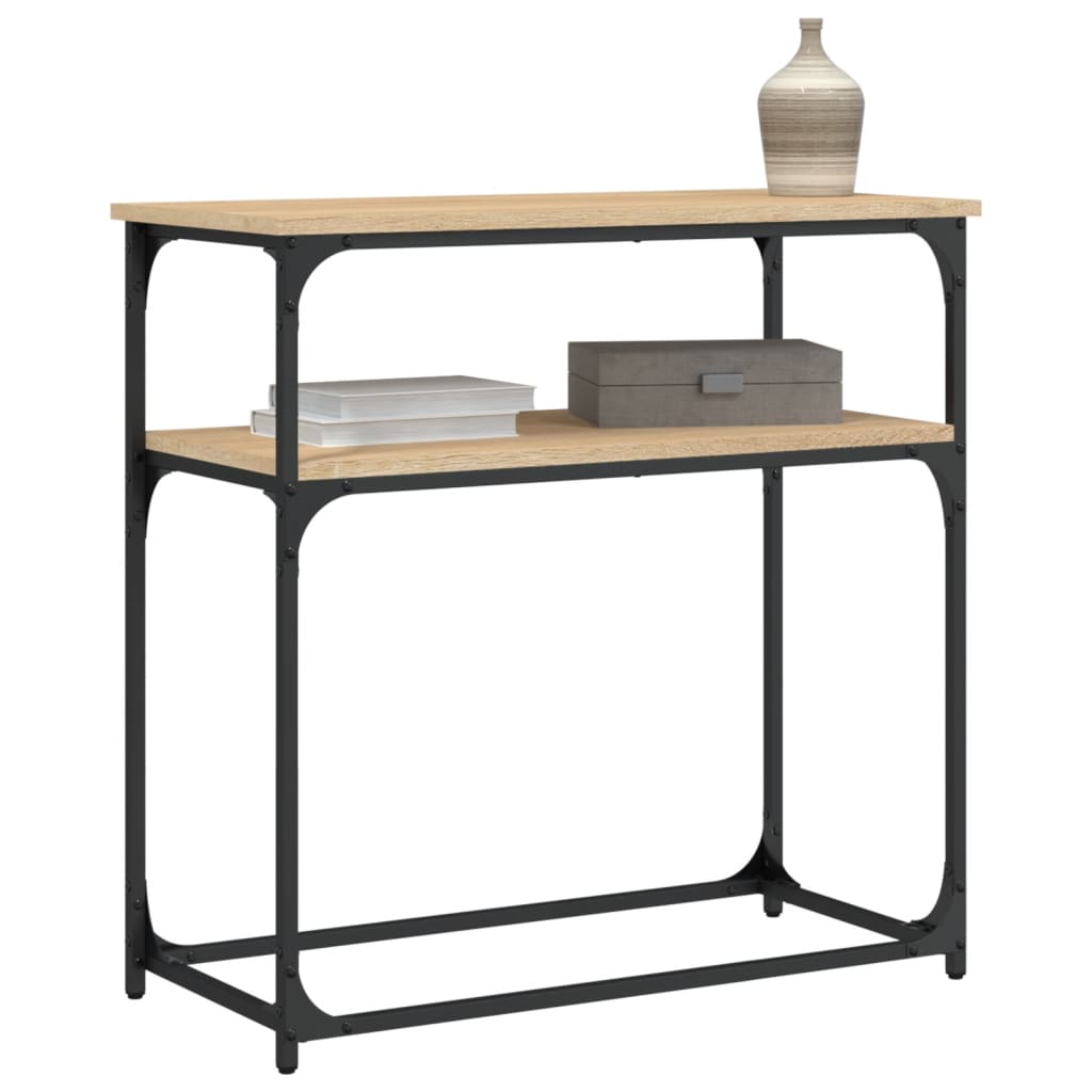 vidaXL Console Table Sonoma Oak 75x35.5x75 cm Engineered Wood