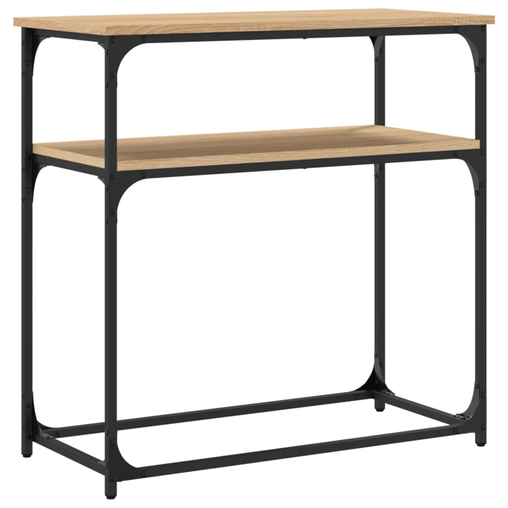 vidaXL Console Table Sonoma Oak 75x35.5x75 cm Engineered Wood