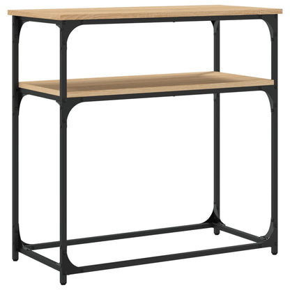 vidaXL Console Table Sonoma Oak 75x35.5x75 cm Engineered Wood