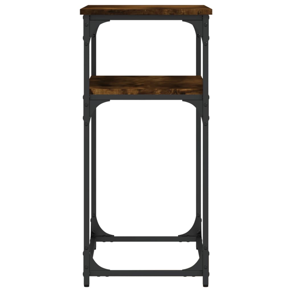 vidaXL Console Table Smoked Oak 75x35.5x75 cm Engineered Wood