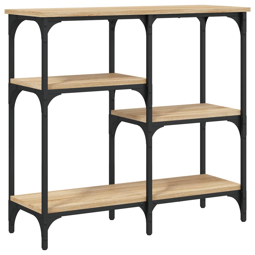 vidaXL Console Table Sonoma Oak 80x29x75 cm Engineered Wood