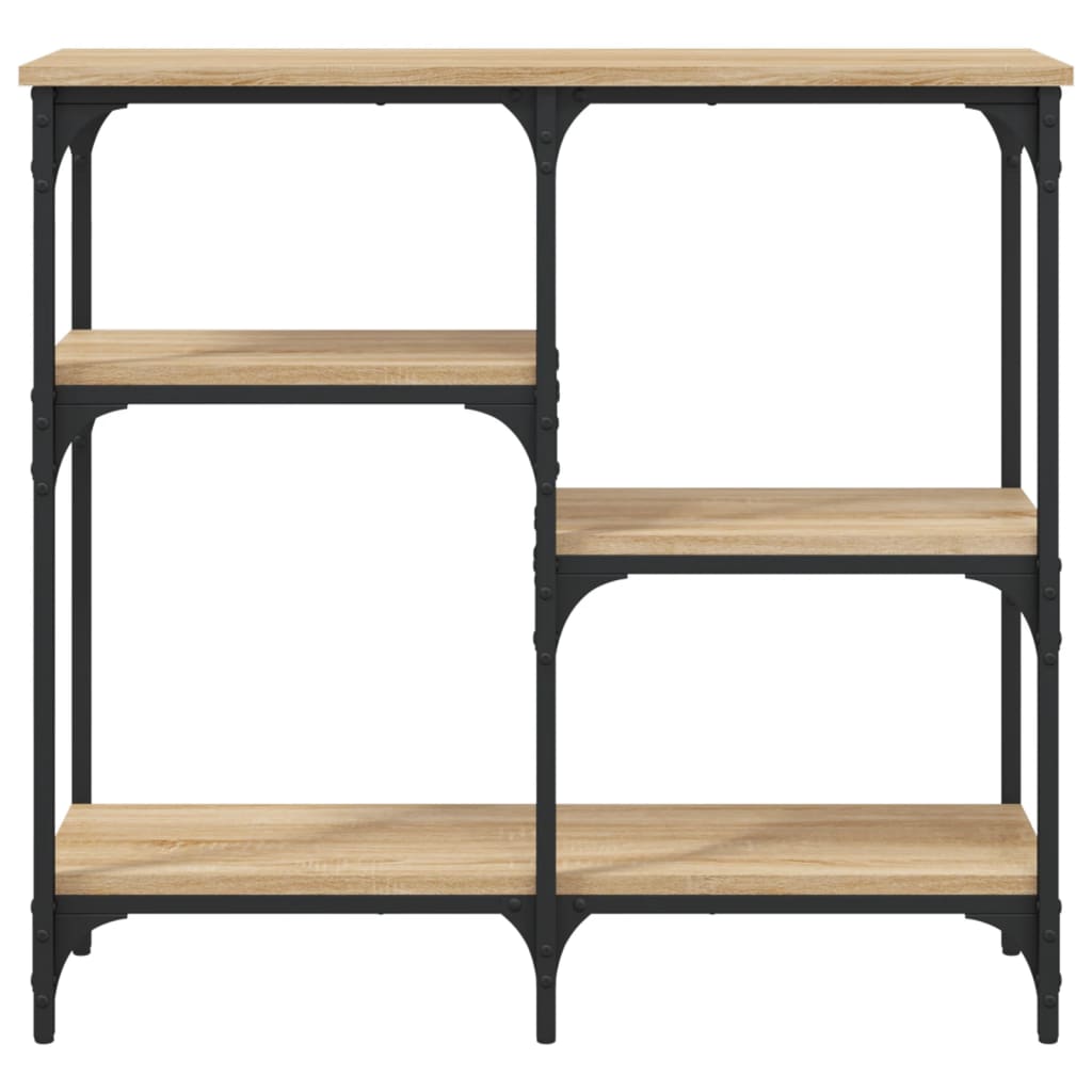 vidaXL Console Table Sonoma Oak 80x29x75 cm Engineered Wood