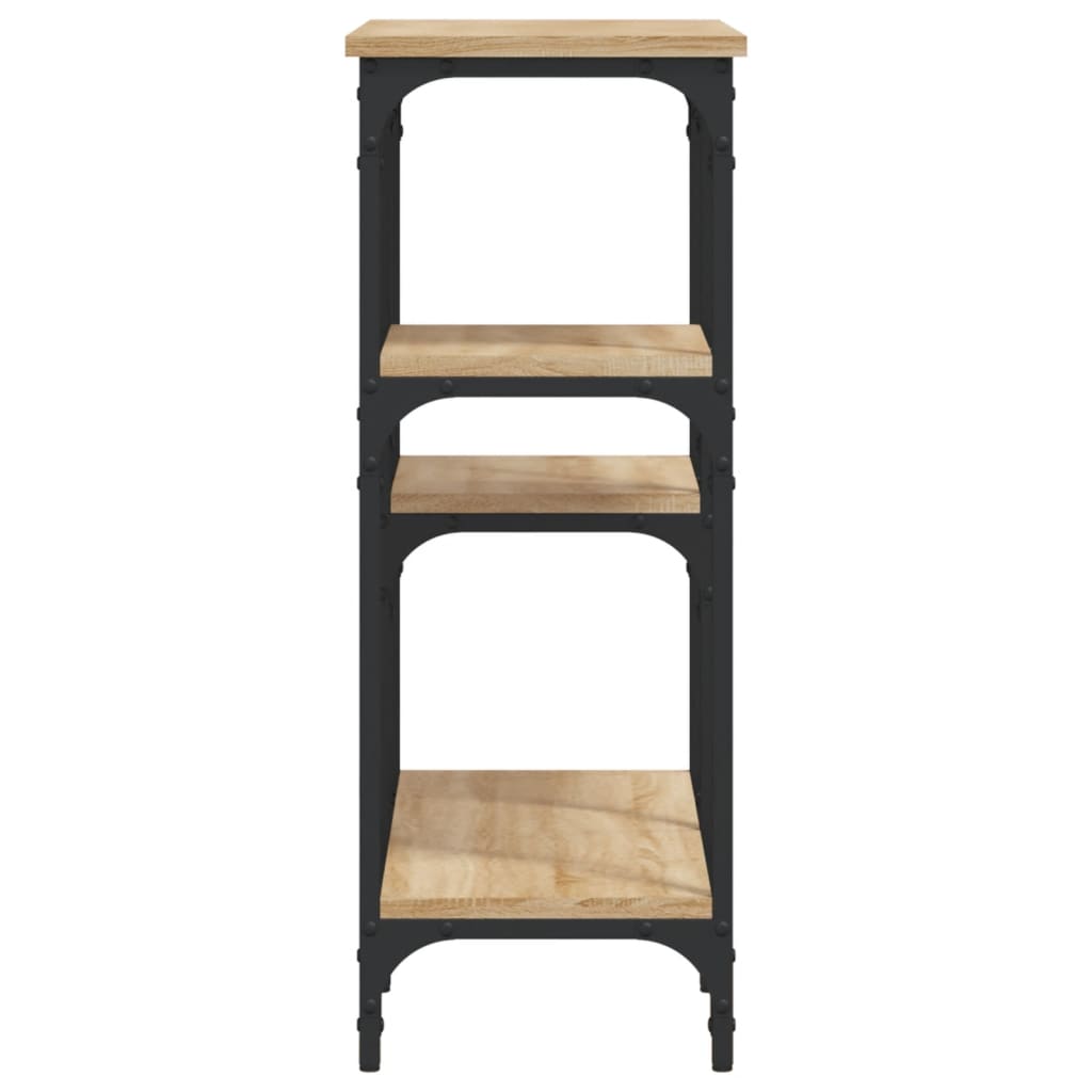 vidaXL Console Table Sonoma Oak 80x29x75 cm Engineered Wood