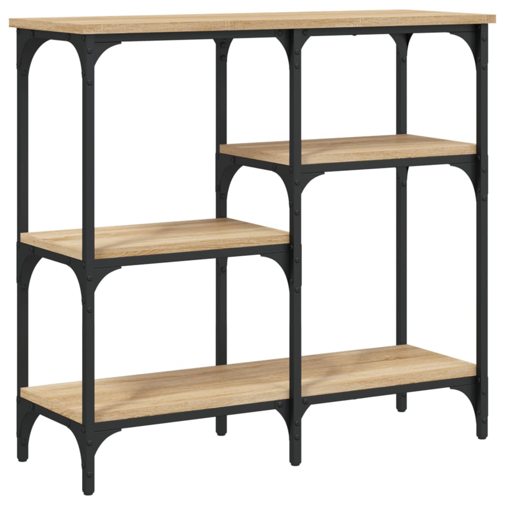 vidaXL Console Table Sonoma Oak 80x29x75 cm Engineered Wood