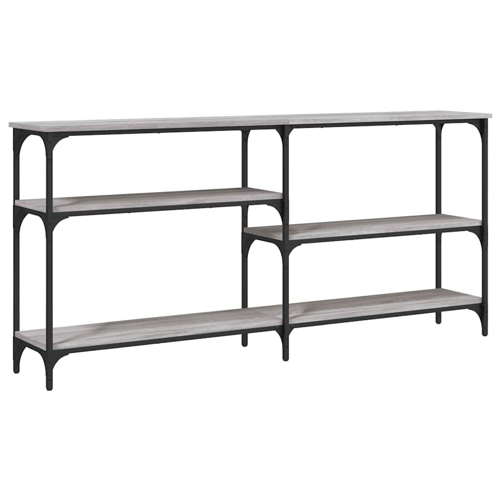 vidaXL Console Table Grey Sonoma 160x29x75 cm Engineered Wood