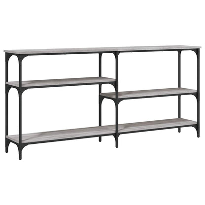 vidaXL Console Table Grey Sonoma 160x29x75 cm Engineered Wood