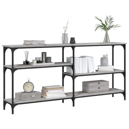 vidaXL Console Table Grey Sonoma 160x29x75 cm Engineered Wood