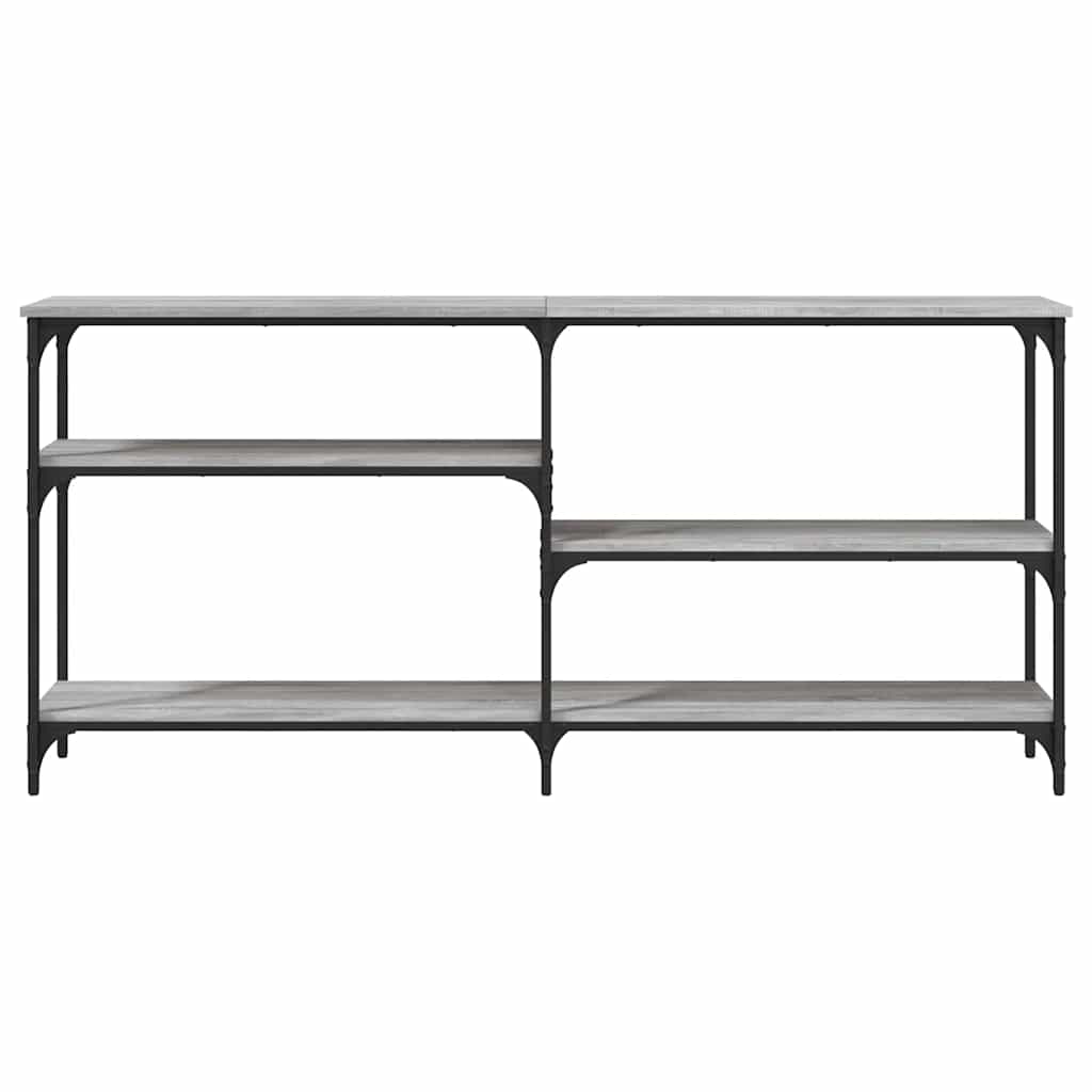 vidaXL Console Table Grey Sonoma 160x29x75 cm Engineered Wood