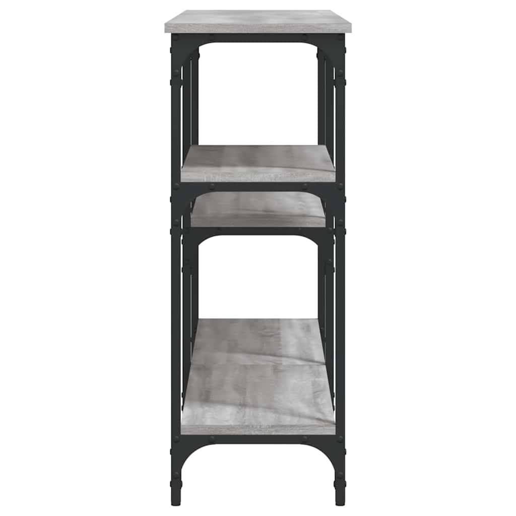 vidaXL Console Table Grey Sonoma 160x29x75 cm Engineered Wood