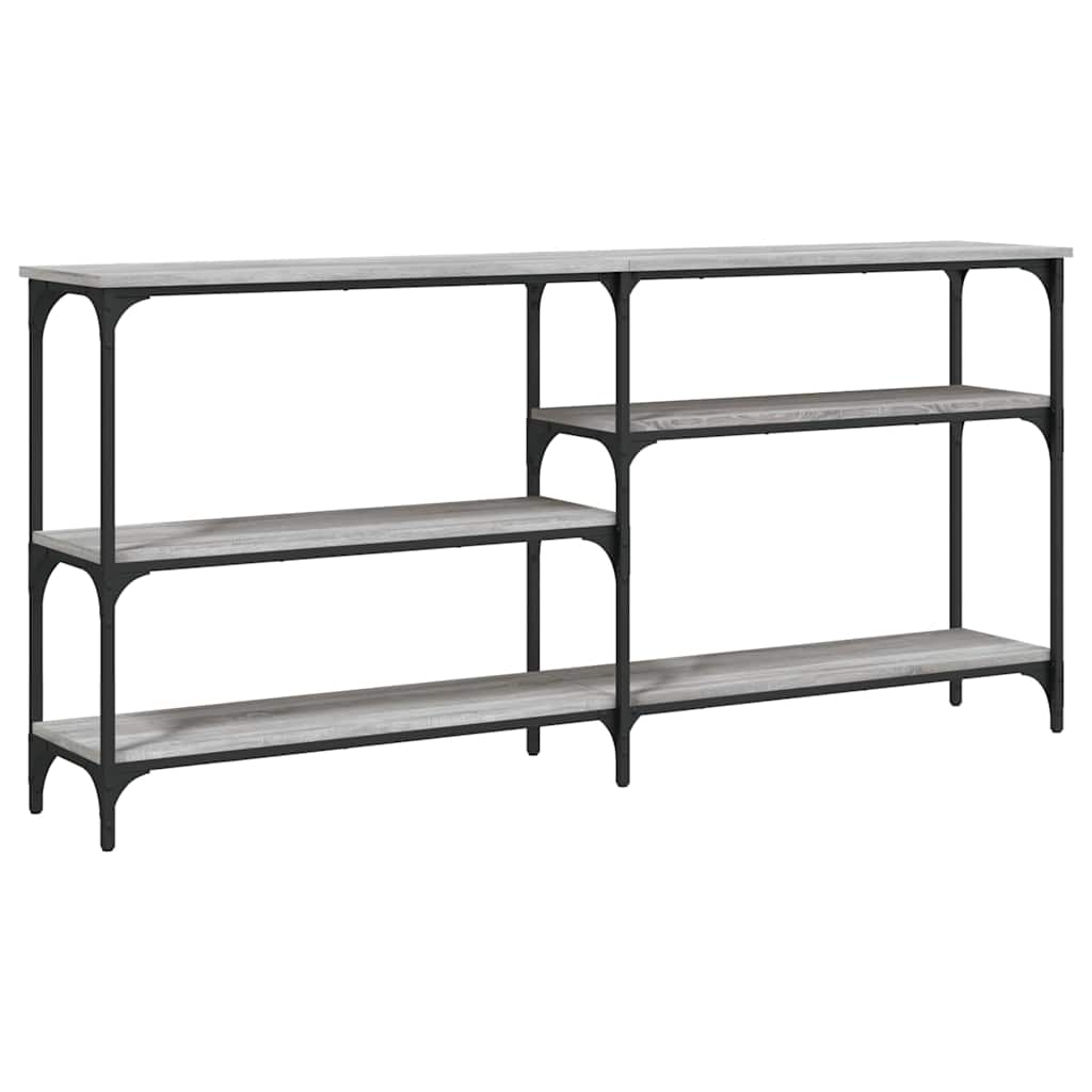 vidaXL Console Table Grey Sonoma 160x29x75 cm Engineered Wood