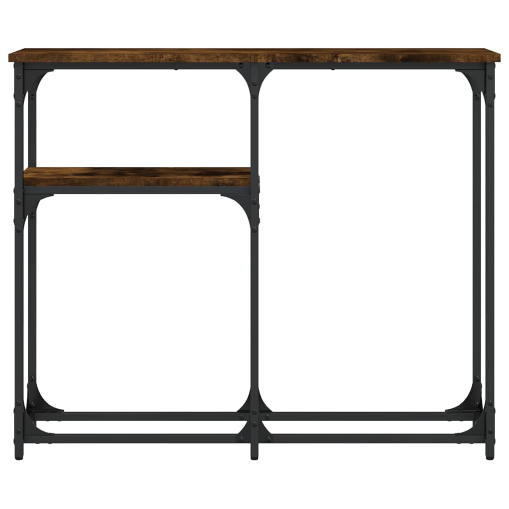 vidaXL Console Table Smoked Oak 90x22,5x75 cm Engineered Wood