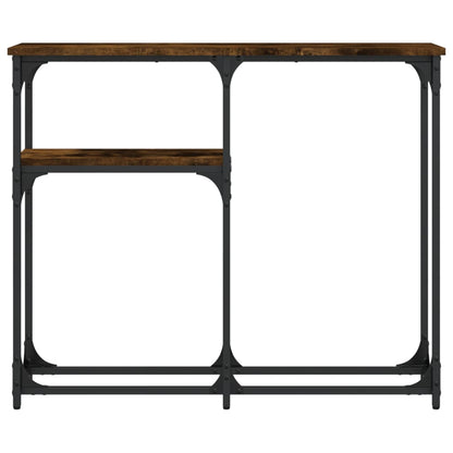 vidaXL Console Table Smoked Oak 90x22,5x75 cm Engineered Wood