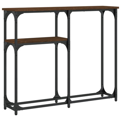 vidaXL Console Table Brown Oak 90x22,5x75 cm Engineered Wood
