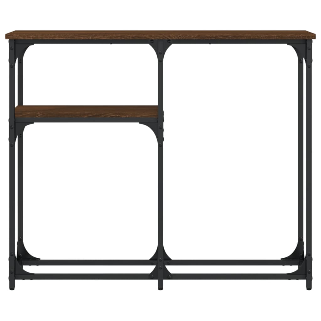 vidaXL Console Table Brown Oak 90x22,5x75 cm Engineered Wood