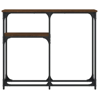 vidaXL Console Table Brown Oak 90x22,5x75 cm Engineered Wood
