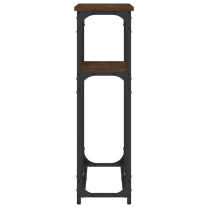 vidaXL Console Table Brown Oak 90x22,5x75 cm Engineered Wood