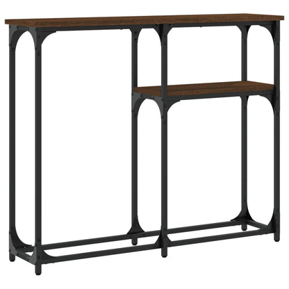 vidaXL Console Table Brown Oak 90x22,5x75 cm Engineered Wood