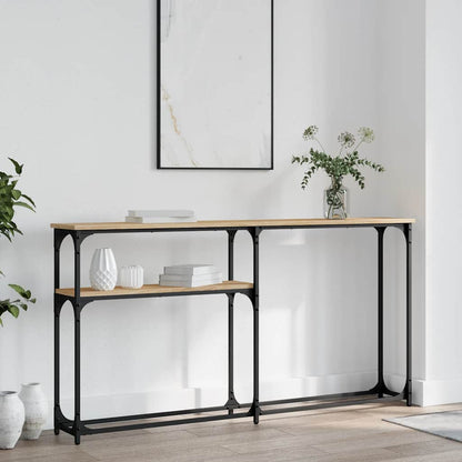 vidaXL Console Table Sonoma Oak 145x22,5x75 cm Engineered Wood