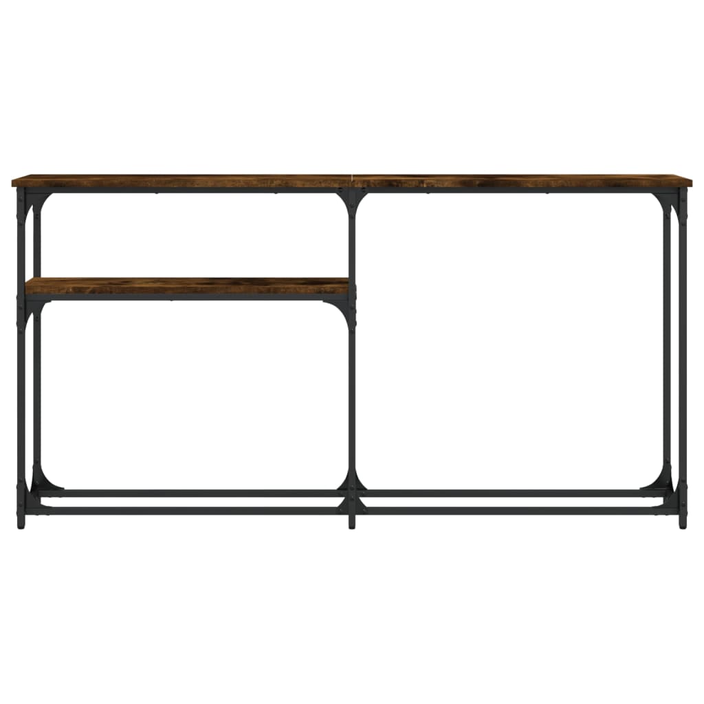 vidaXL Console Table Smoked Oak 145x22,5x75 cm Engineered Wood