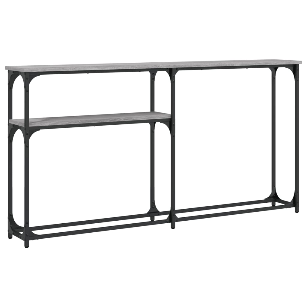 vidaXL Console Table Grey Sonoma 145x22,5x75 cm Engineered Wood