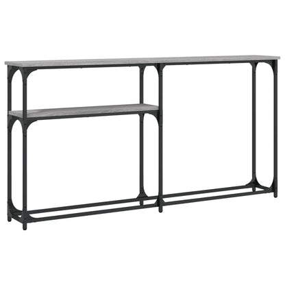 vidaXL Console Table Grey Sonoma 145x22,5x75 cm Engineered Wood