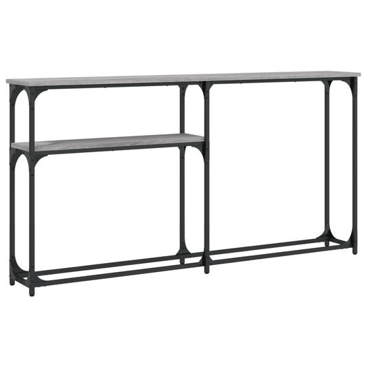 vidaXL Console Table Grey Sonoma 145x22,5x75 cm Engineered Wood
