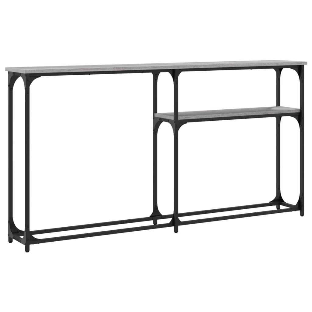 vidaXL Console Table Grey Sonoma 145x22,5x75 cm Engineered Wood
