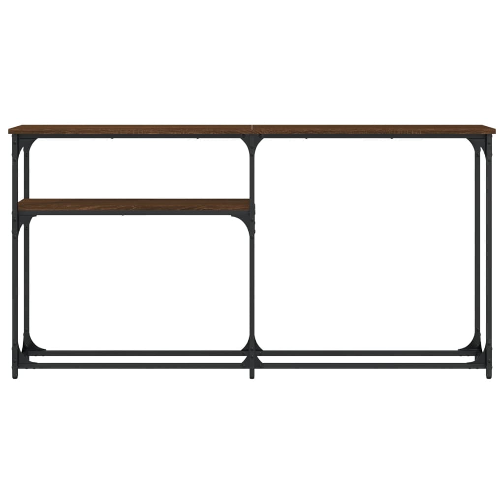 vidaXL Console Table Brown Oak 145x22,5x75 cm Engineered Wood