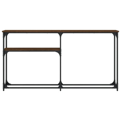 vidaXL Console Table Brown Oak 145x22,5x75 cm Engineered Wood