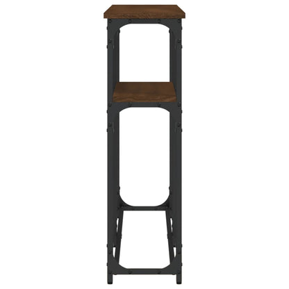 vidaXL Console Table Brown Oak 145x22,5x75 cm Engineered Wood