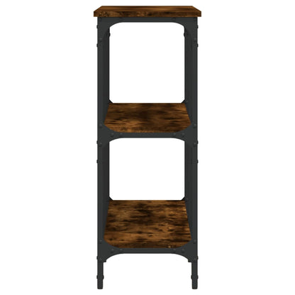 vidaXL Console Table Smoked Oak 100x29x75 cm Engineered Wood